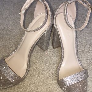 Sparkly high heels.